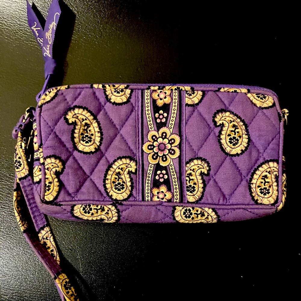 Vera Bradley purple floral design wallet / clutch